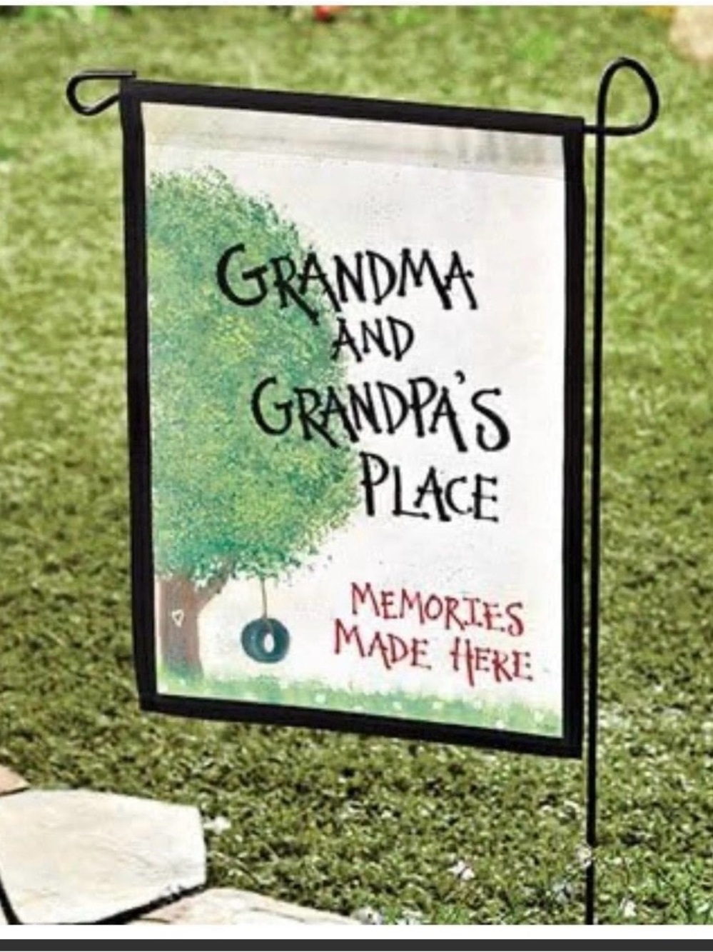 Grandma & Grandpas Garden Flag - 18” Flag